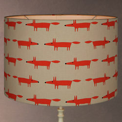 Scion Mr Fox Lamp Shade, Small, Taupe